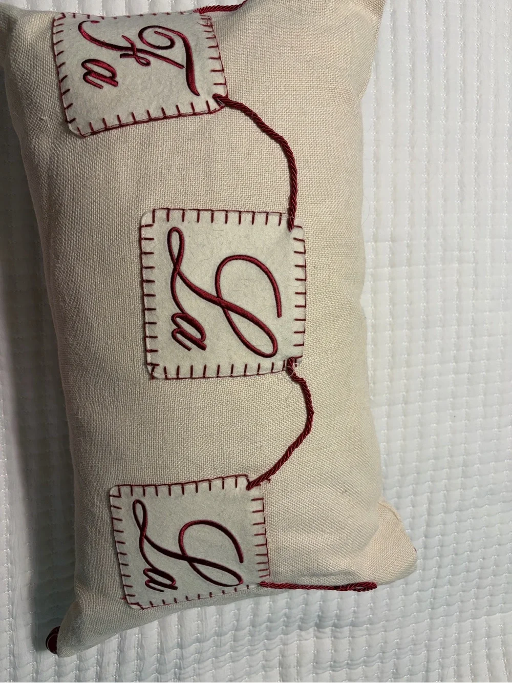 Pottery Barn FA LA LA Decorative Pillow